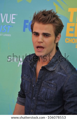 LOS ANGELES, CA - AUGUST 7, 2011: Paul Wesley at the 2011 Teen Choice Awards at the Gibson Amphitheatre, Universal Studios, Hollywood. August 7, 2011  Los Angeles, CA
