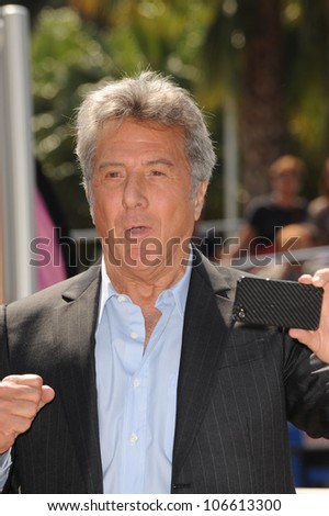 CANNES, FRANCE - MAY 12, 2011: Dustin Hoffman at photocall for his new animated movie 