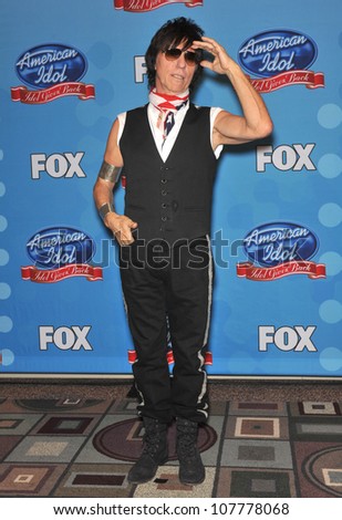 LOS ANGELES, CA - APRIL 21, 2010: Jeff Beck at American Idol\'s \