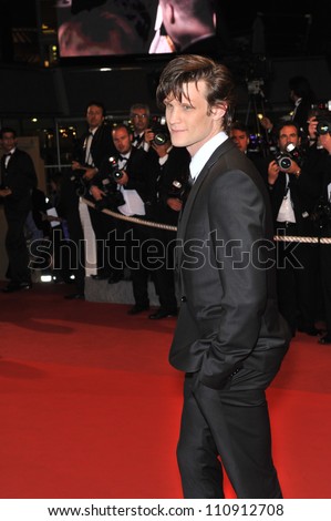CANNES, FRANCE - MAY 14, 2009: Matt Smith - who has been named as the new Dr. Who - at the premiere for \