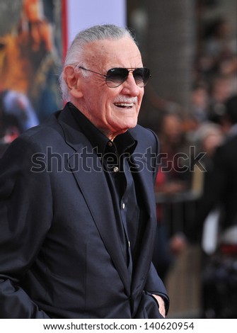 LOS ANGELES, CA - APRIL 24, 2013: Stan Lee at the Los Angeles premiere of his movie \