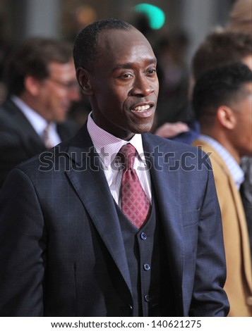 LOS ANGELES, CA - APRIL 24, 2013: Don Cheadle at the Los Angeles premiere of his movie \