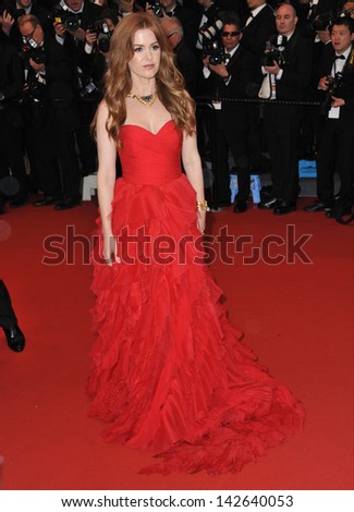 CANNES, FRANCE - MAY 15, 2013: Isla Fisher at the premiere of her movie \