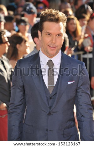 LOS ANGELES, CA - AUGUST 5, 2013: Dane Cook at the world premiere of his movie Disney\'s Planes at the El Capitan Theatre, Hollywood.