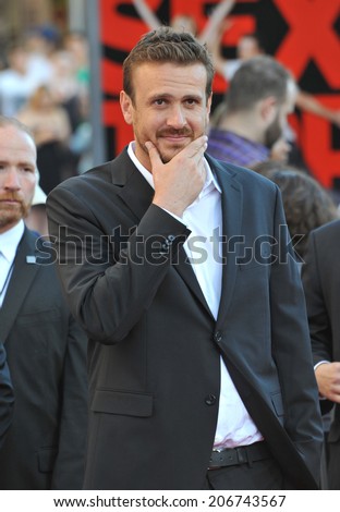 LOS ANGELES, CA - JULY 10, 2014: Jason Segel at the world premiere of his movie 