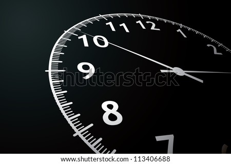 vector illustration of a clock