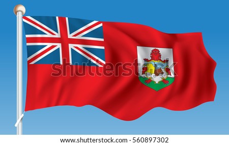 Flag of Bermuda - vector illustration