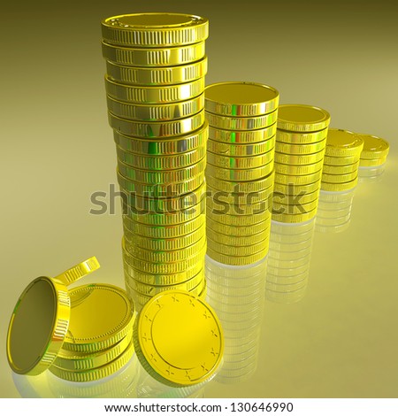 Statistics Of Coins Showing Monetary Reports Or Achievements