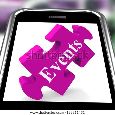 Events Smartphone Showing Calendar And What\'s On