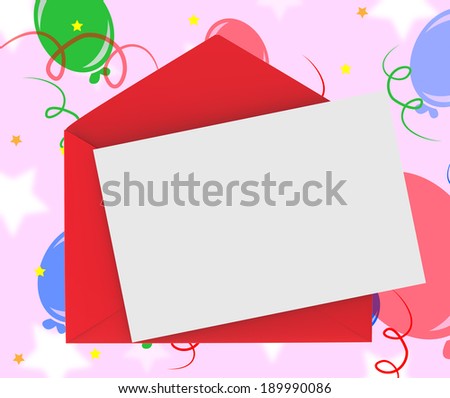 Red Envelope With Note Meaning Romantic Correspondence Or Love Letter