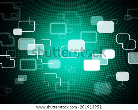 Technology Background Showing Data IT And Telecommunications