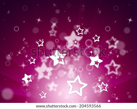 Glow Background Representing Light Burst And Starry