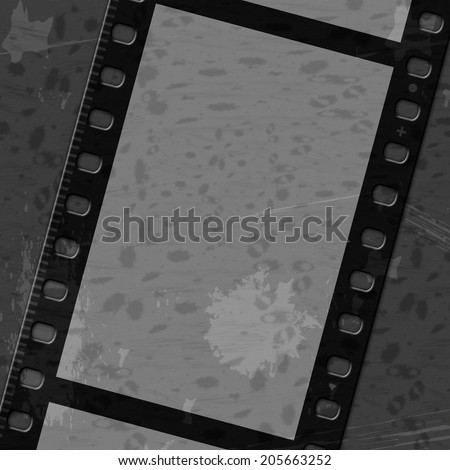 Gray Copyspace Indicating Negative Film And Border