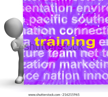 Training Word Cloud Sign Meaning Education Development And Learning