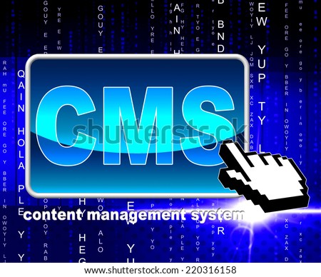 Content Management System Showing World Wide Web And Website