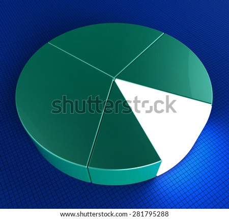 Pie Chart Showing Business Graph And Graphic