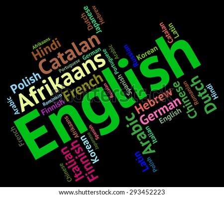 English Language Showing International Translator And Word