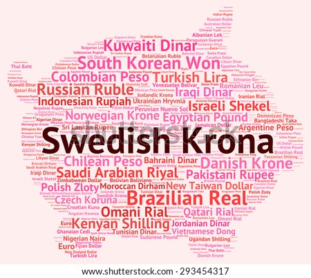 Swedish Krona Representing Foreign Exchange And Sek