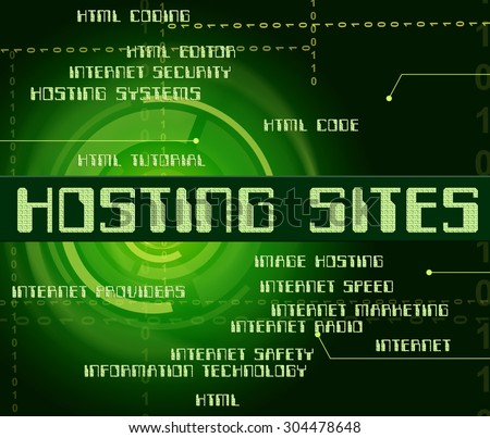 Hosting Sites Meaning Websites Words And Server
