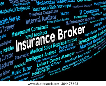 Insurance Broker Indicating Contracts Contract And Insures