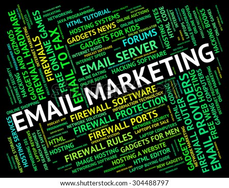 Email Marketing Showing Send Message And Text