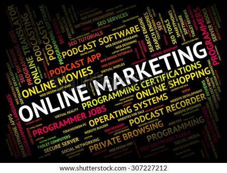 Online Marketing Meaning World Wide Web And Text Websites
