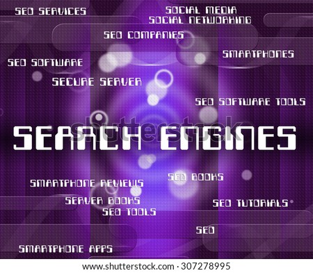 Search Engines Indicating Gathering Data And Searching