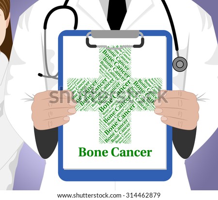 Bone Cancer Indicating Malignant Growth And Disorder