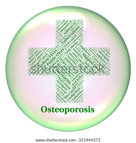 Osteoporosis Illness Showing Bone Decreased And Diseased