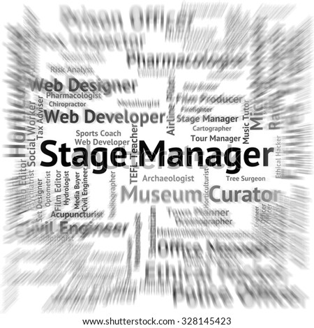 Stage Manager Indicating Live Event And Theatres