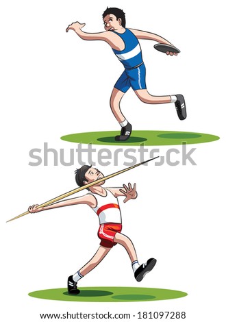 Javelin Thrower Vector Image | 123Freevectors