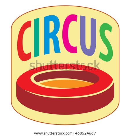 Circus arena. Stylized image of cirque suitable for logo etc. Vector illustration