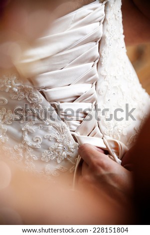 Wedding dress back