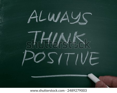 Similar – Image, Stock Photo Always think positive