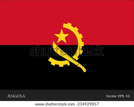 An illustration of the flag of Angola