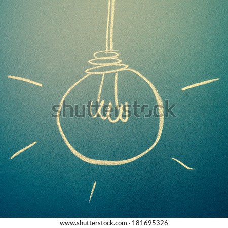 Energy efficient light bulb drawing