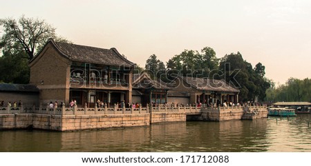 Kunming Lake in Summer Palace in Beijing, China