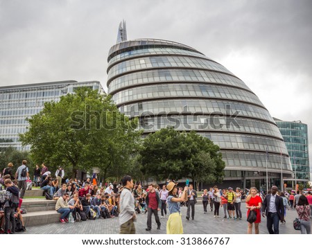 LONDON, UK - JULY 22, 2015: City Hall in London, UK. It is the headquarters of the Greater London Authority, which comprises the Mayor of London and the London Assembly.