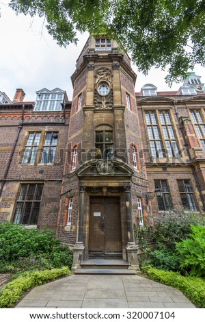 CAMBRIDGE, UK - JULY 24, 2015: Marshall Library of Economics in the University of Cambridge in England. It is located in the Austin Robinson Building of the Sidgwick Site.