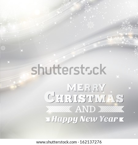 Beautiful abstract snowflake Christmas background