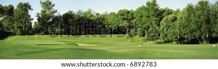 Panorama of golf club