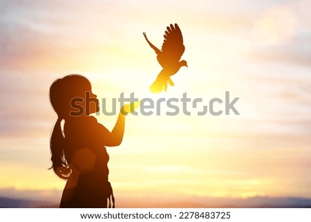 Similar – Image, Stock Photo Lovebirds Nature Sky