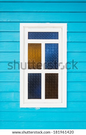 wooden windows color ,  wooden windows blue