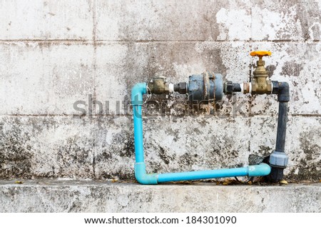 Home water valve , Home water meter , Home water meter old