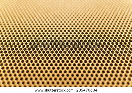 Honeycomb texture,Yellow mesh fabric surface , Honeycomb mesh fabric surface , honeycomb fabric , honeycomb shallow depth , Honeycomb shallow