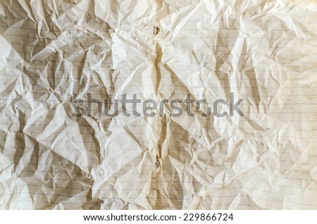 brown lined recycling paper , crumpled paper texture