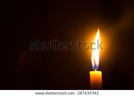 candle light in the dark