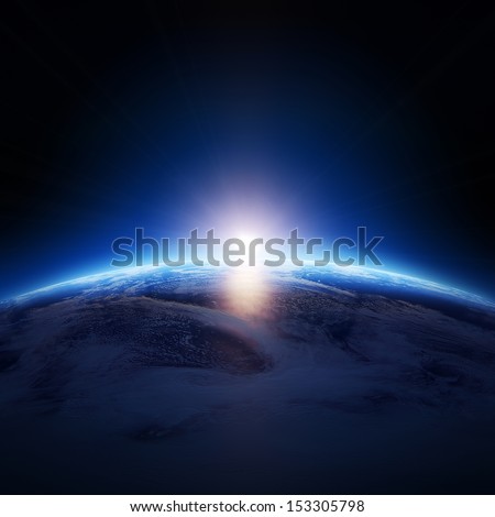 Similar – Image, Stock Photo Sea view in haze Ocean