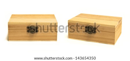 Closed wood boxes