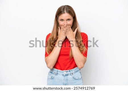 Similar – Image, Stock Photo Young Caucasian Woman Covering Ears with Hands